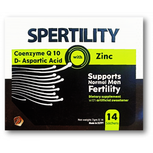 SPERTILITY DIETARY SUPPLEMENT SUPPORTS NORMAL MEN FERTILITY WITH COENZYME Q10 D-ASPARTIC ACID & ZINC 14 SACHETS